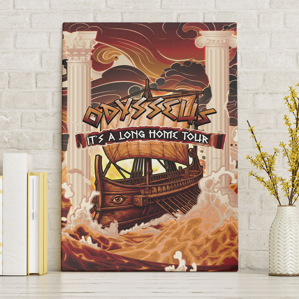 Odysseus World Tour Canvas Wall Art Ancient Greek Mythology