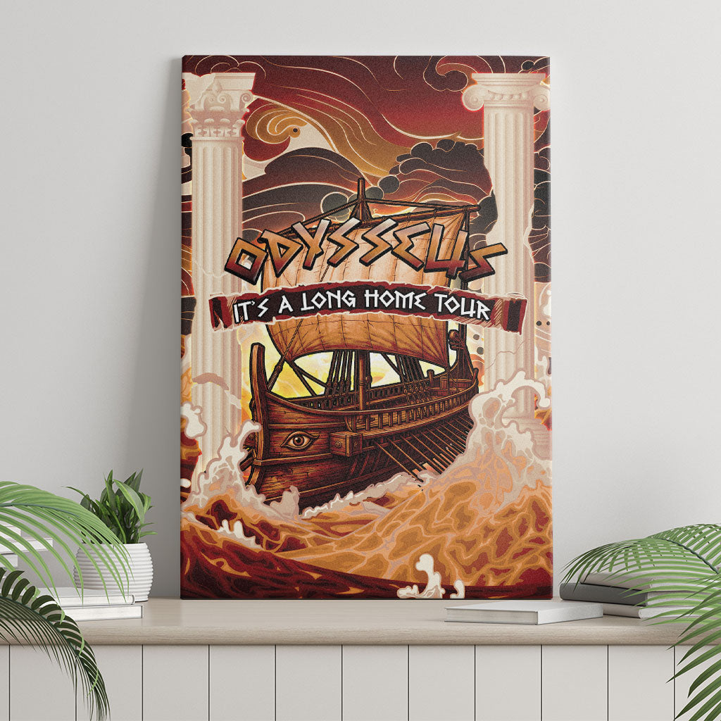 Odysseus World Tour Canvas Wall Art Ancient Greek Mythology