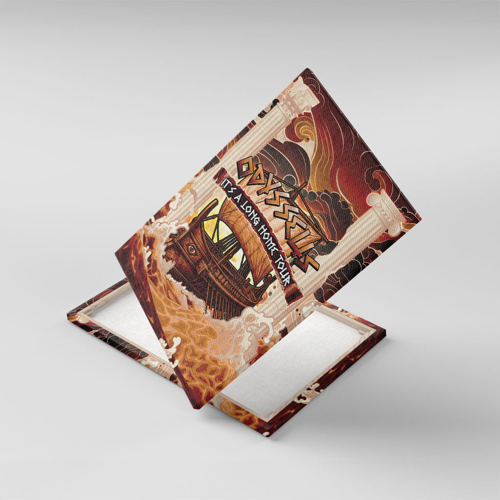 Odysseus World Tour Canvas Wall Art Ancient Greek Mythology