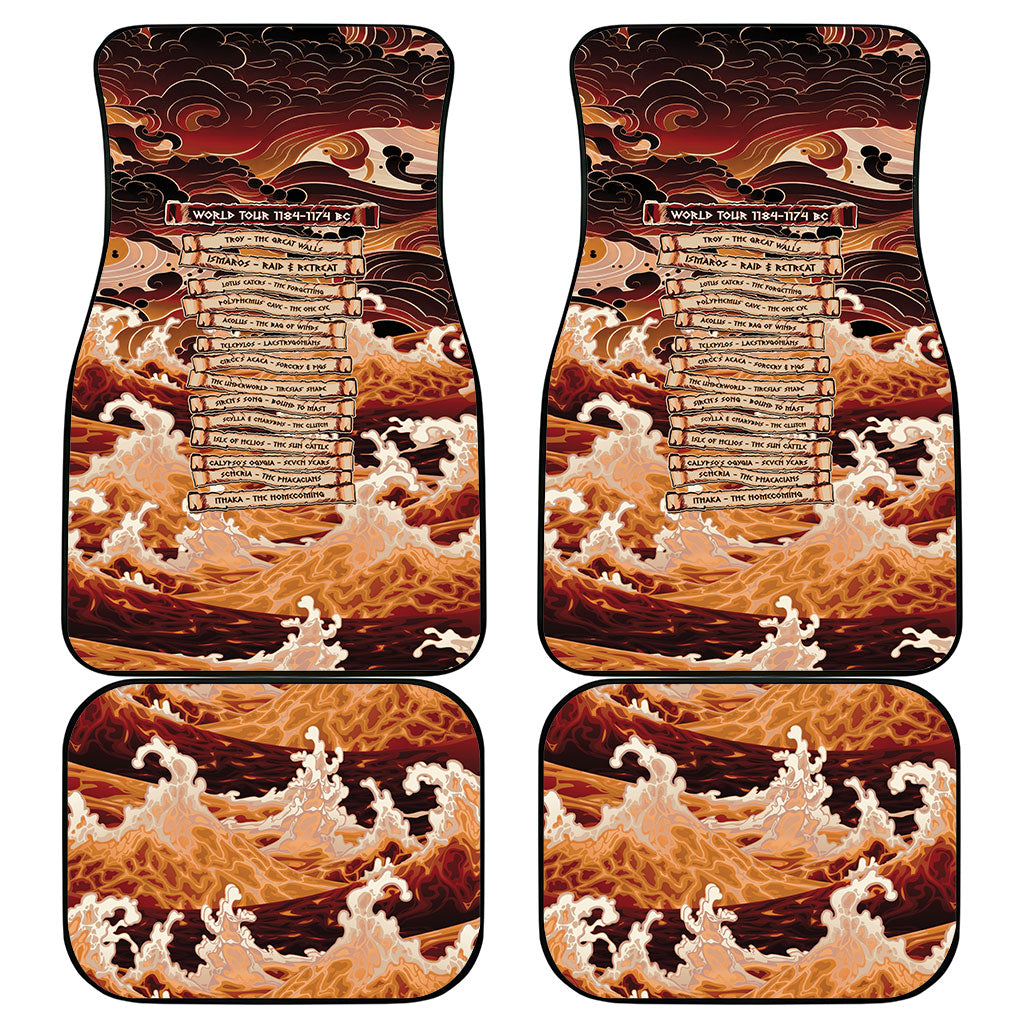 Odysseus World Tour Car Mats Ancient Greek Mythology