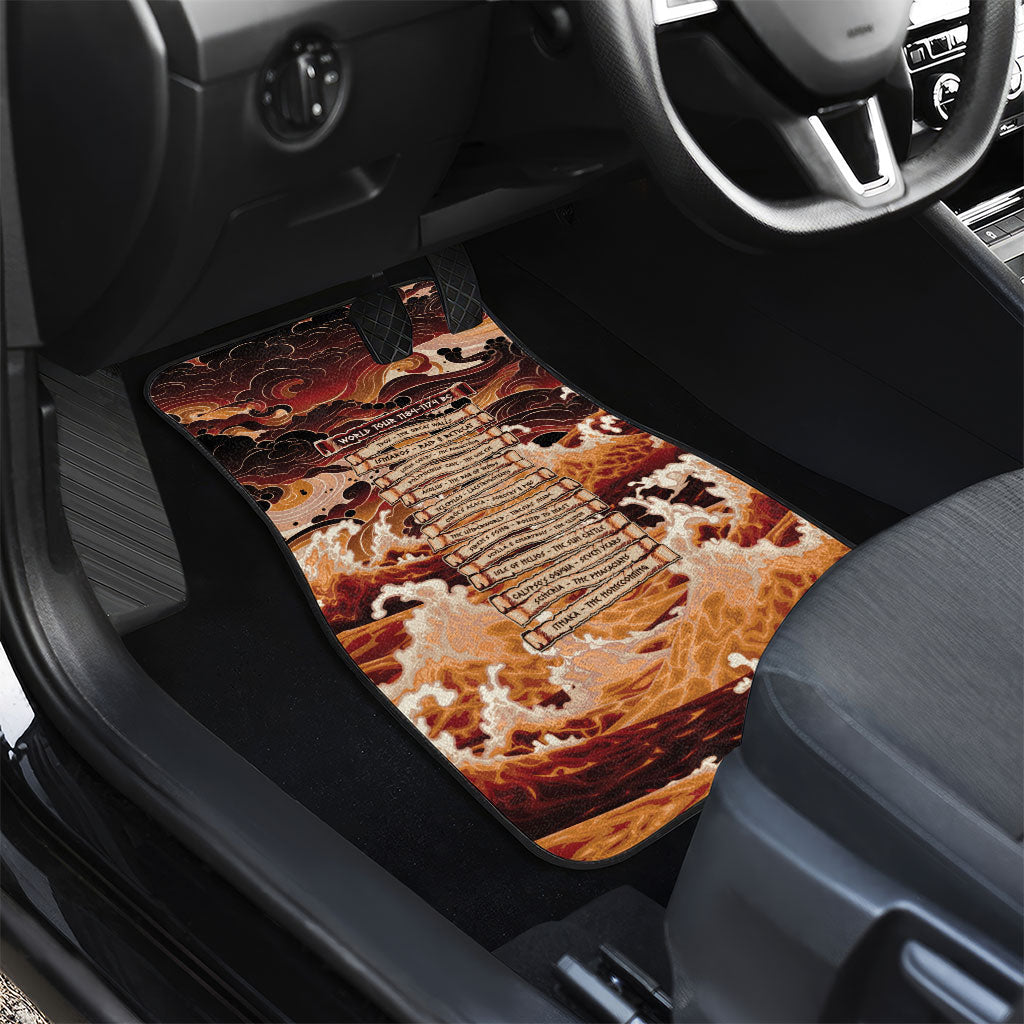 Odysseus World Tour Car Mats Ancient Greek Mythology