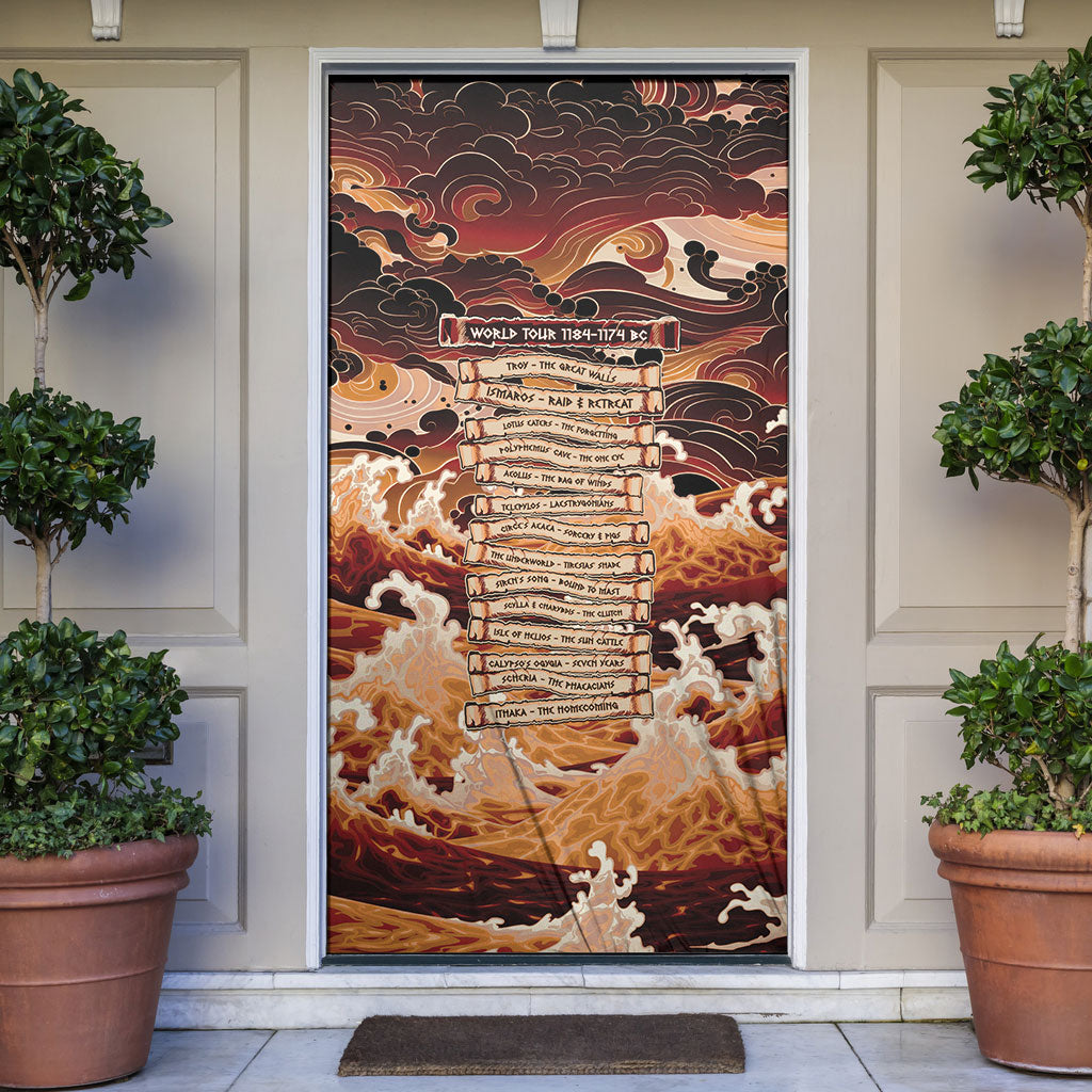 Odysseus World Tour Door Cover Ancient Greek Mythology