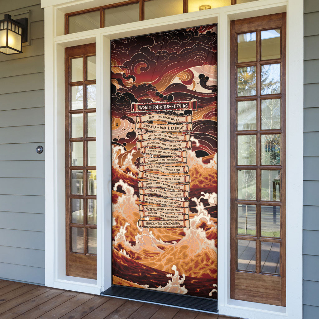 Odysseus World Tour Door Cover Ancient Greek Mythology