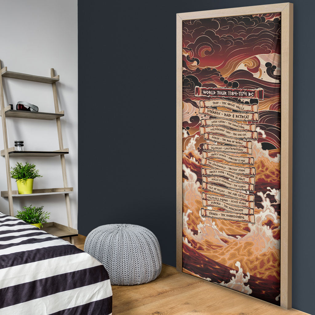 Odysseus World Tour Door Cover Ancient Greek Mythology
