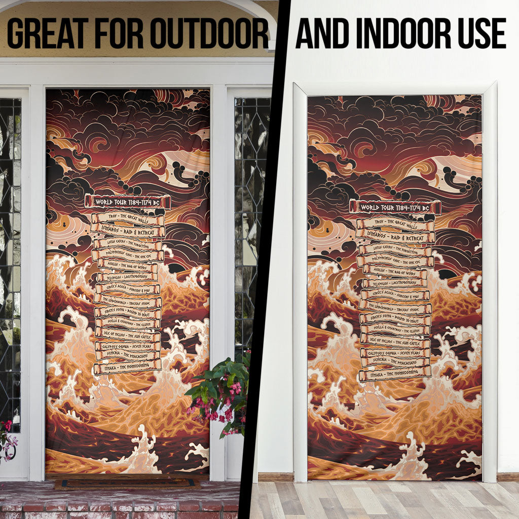 Odysseus World Tour Door Cover Ancient Greek Mythology
