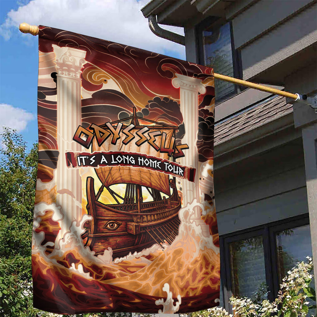 Odysseus World Tour Garden Flag Ancient Greek Mythology