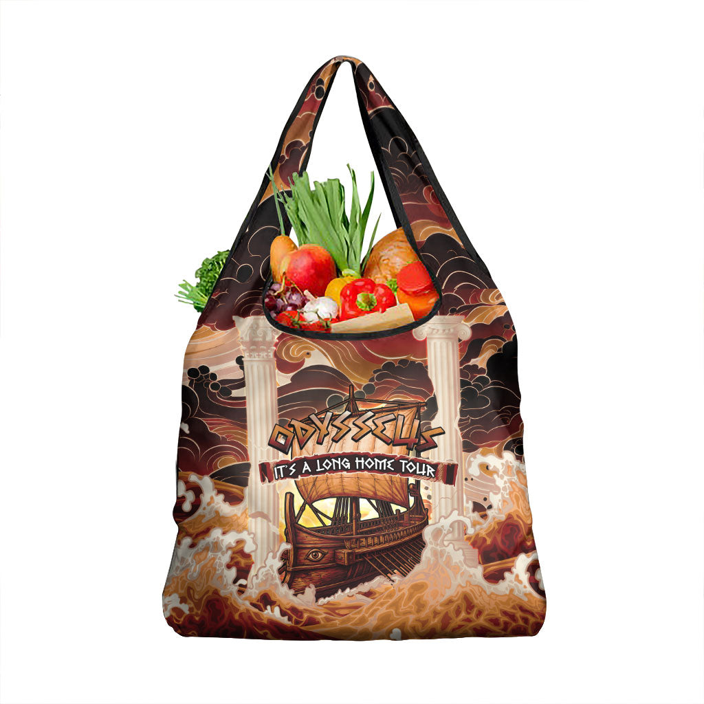 Odysseus World Tour Grocery Bag Ancient Greek Mythology