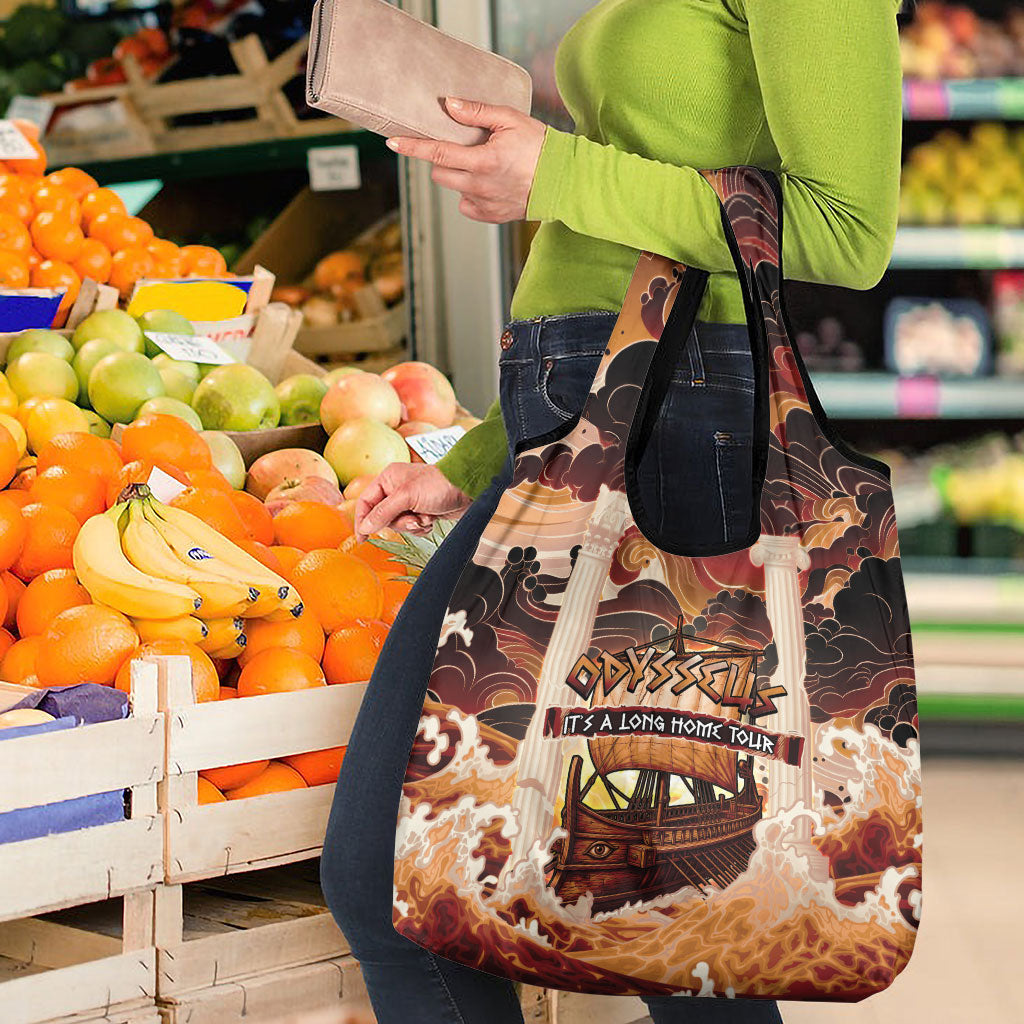 Odysseus World Tour Grocery Bag Ancient Greek Mythology