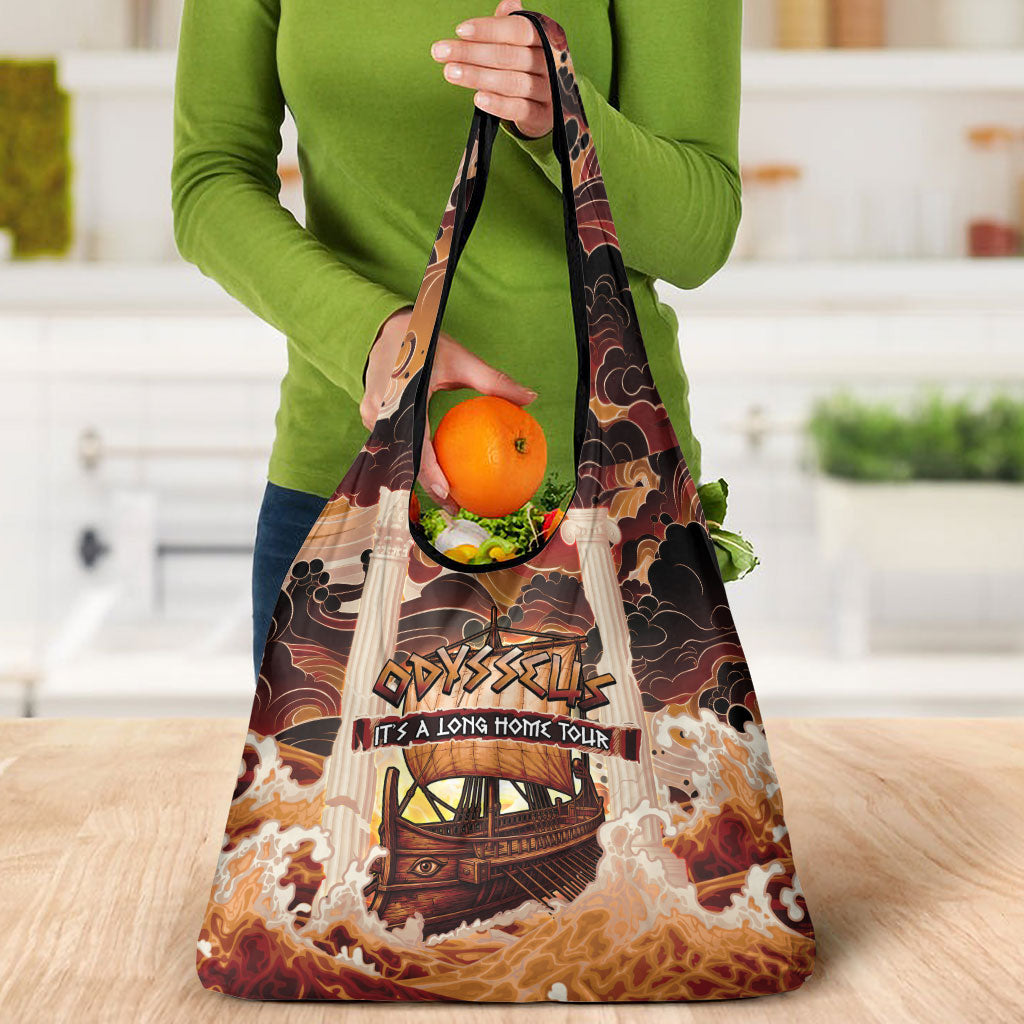 Odysseus World Tour Grocery Bag Ancient Greek Mythology