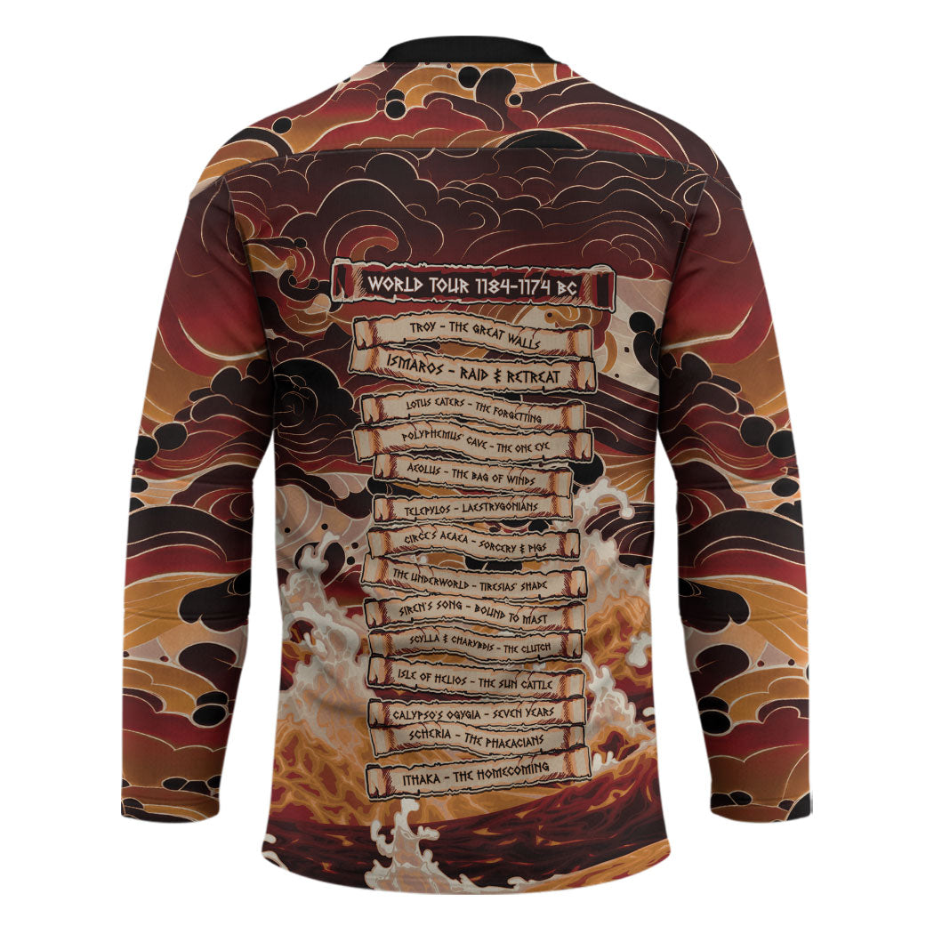 Odysseus World Tour Hockey Jersey Ancient Greek Mythology