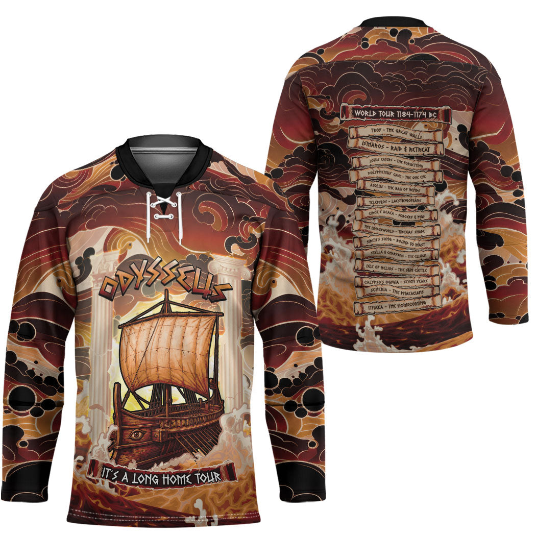 Odysseus World Tour Hockey Jersey Ancient Greek Mythology