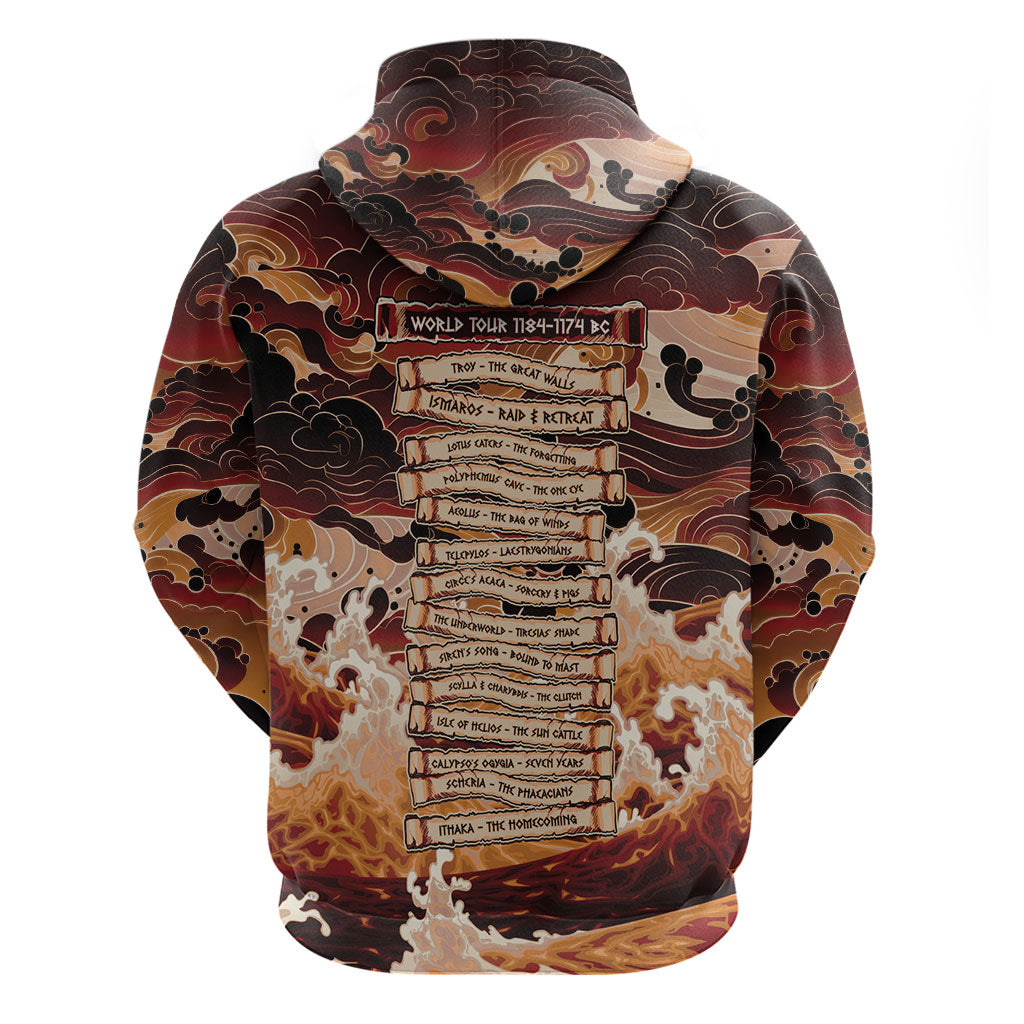Odysseus World Tour Hoodie Ancient Greek Mythology