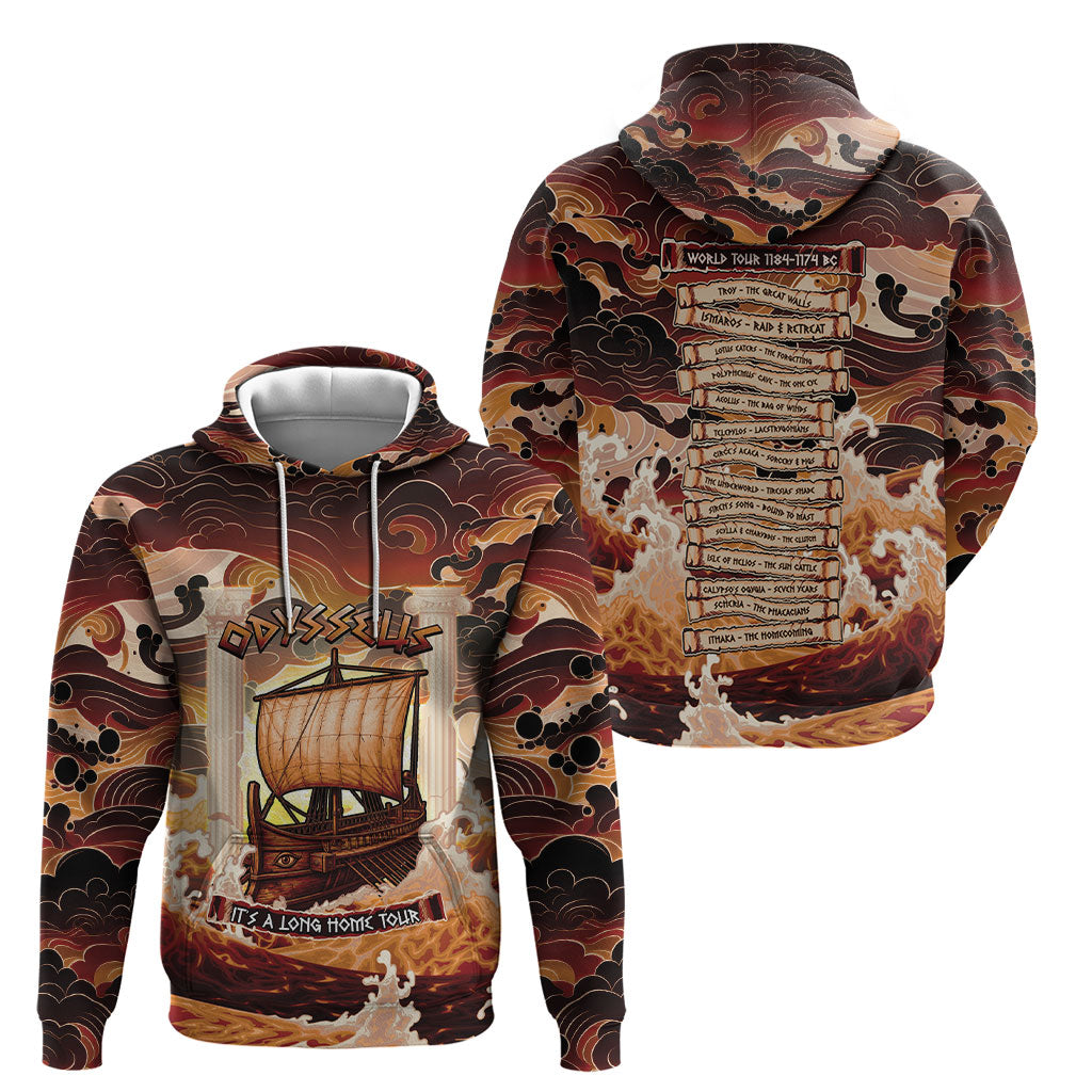 Odysseus World Tour Hoodie Ancient Greek Mythology