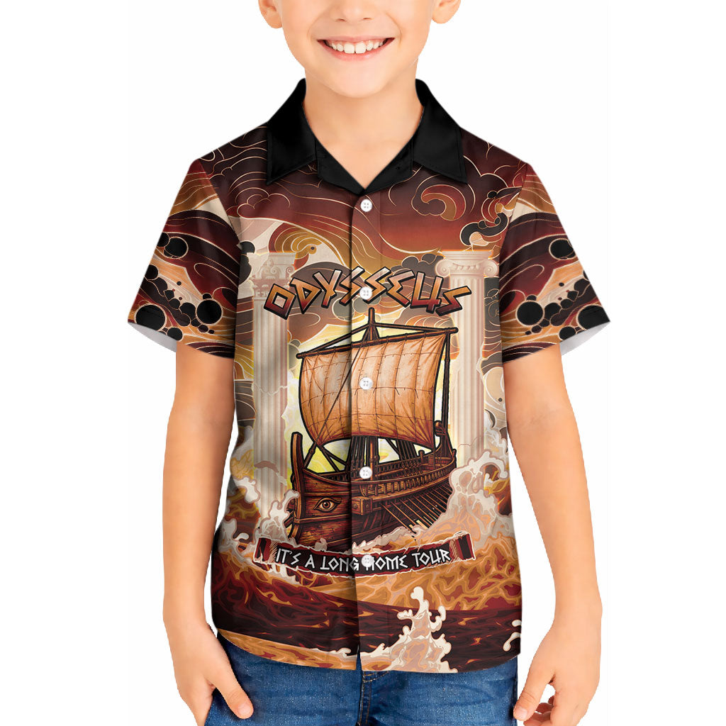 Odysseus World Tour Kid Hawaiian Shirt Ancient Greek Mythology
