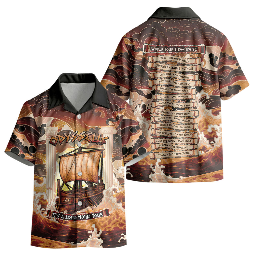Odysseus World Tour Kid Hawaiian Shirt Ancient Greek Mythology