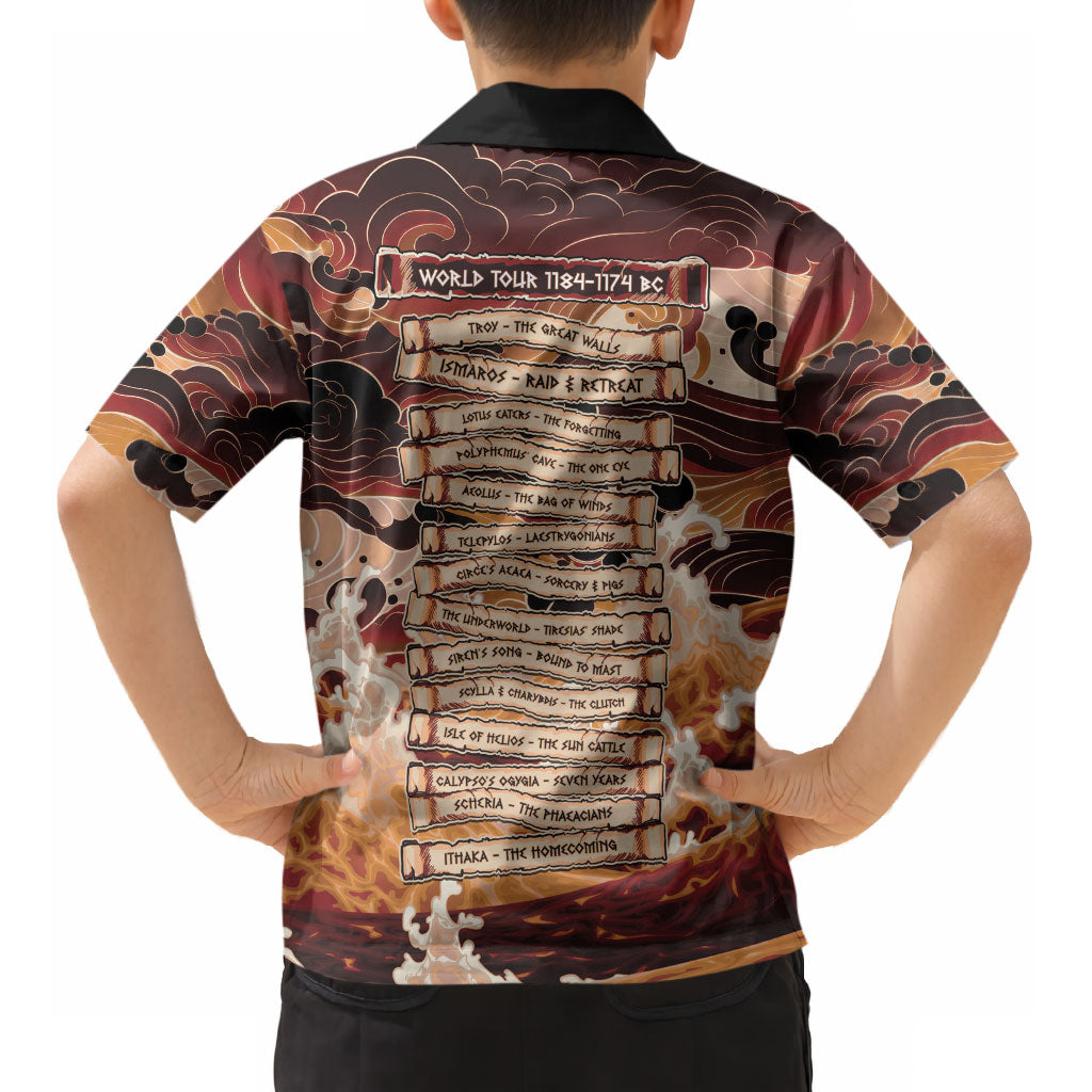 Odysseus World Tour Kid Hawaiian Shirt Ancient Greek Mythology