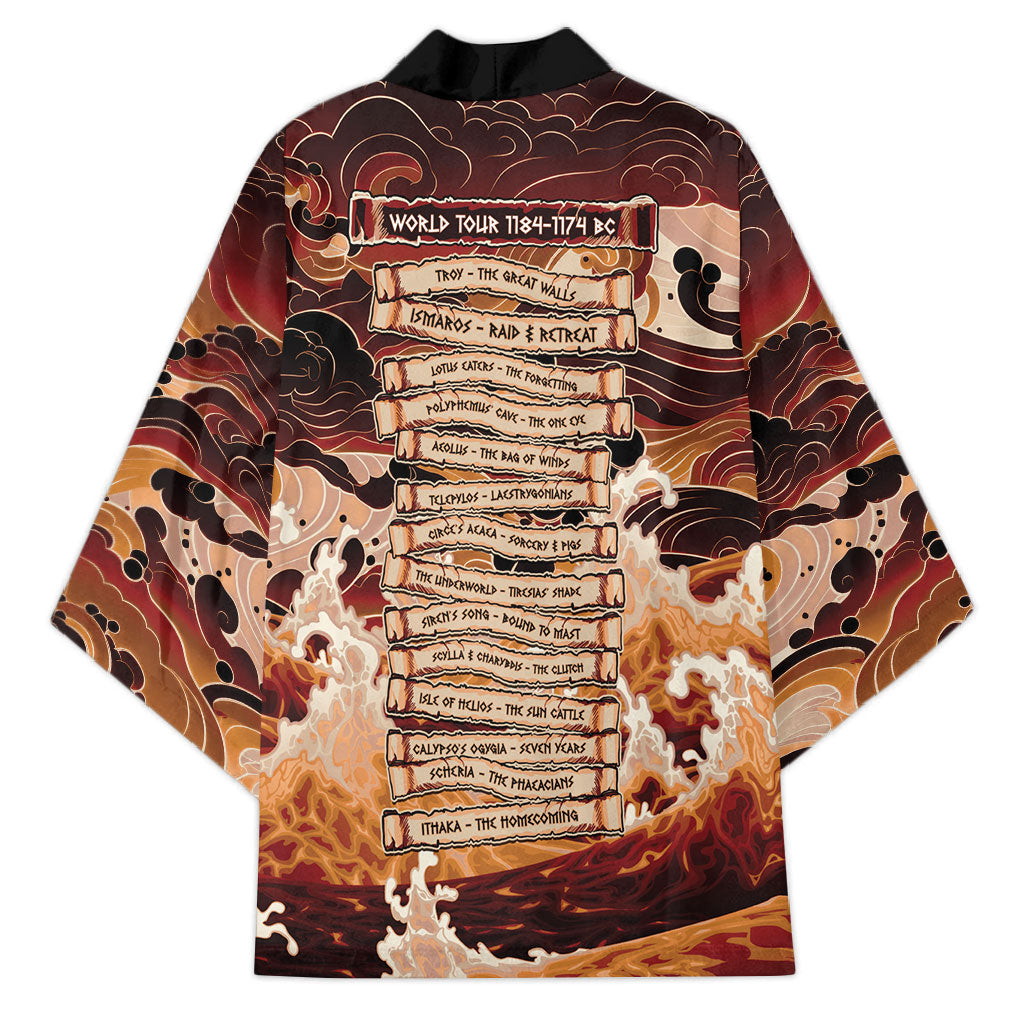 Odysseus World Tour Kimono Ancient Greek Mythology