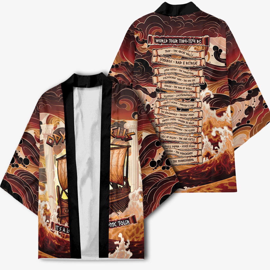 Odysseus World Tour Kimono Ancient Greek Mythology