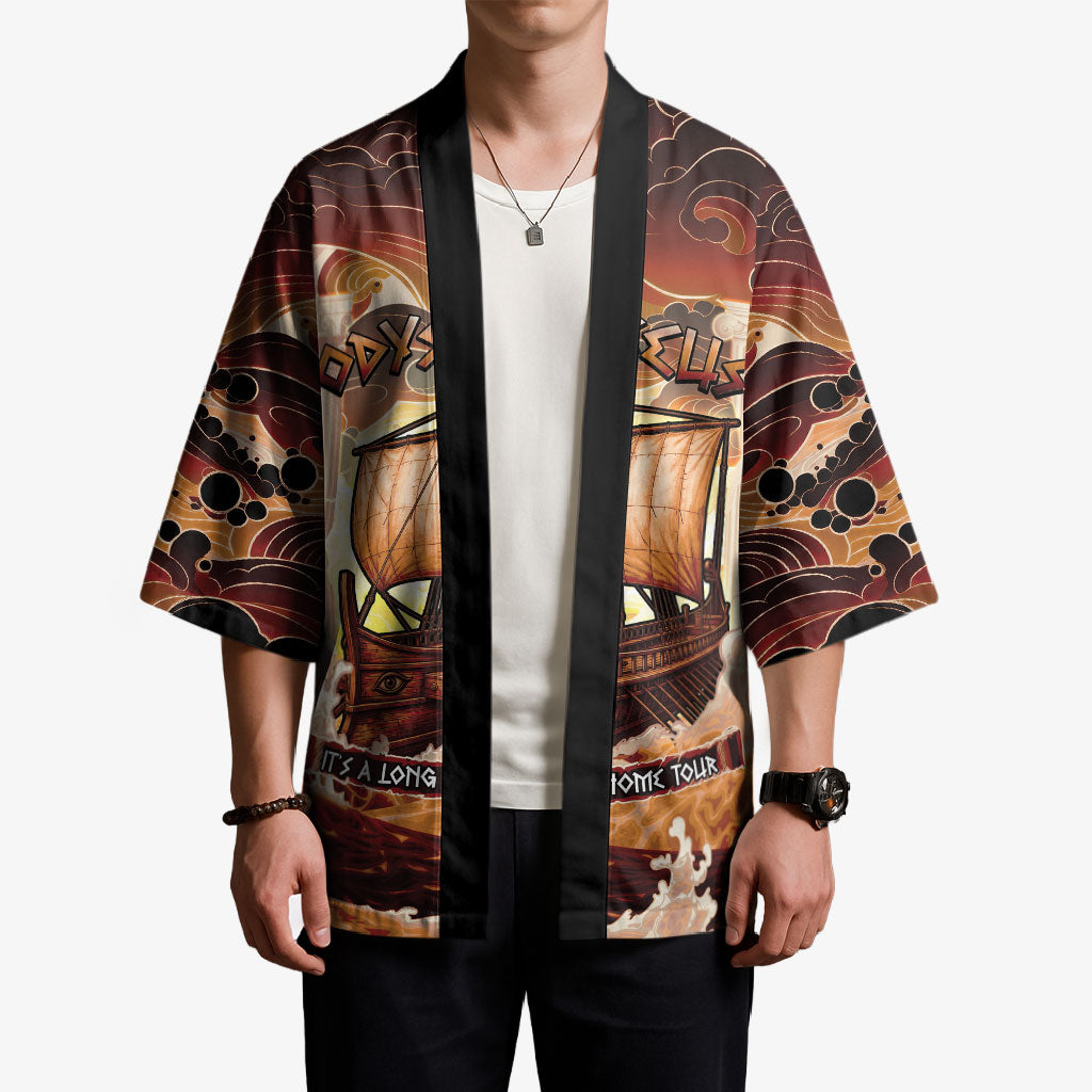 Odysseus World Tour Kimono Ancient Greek Mythology
