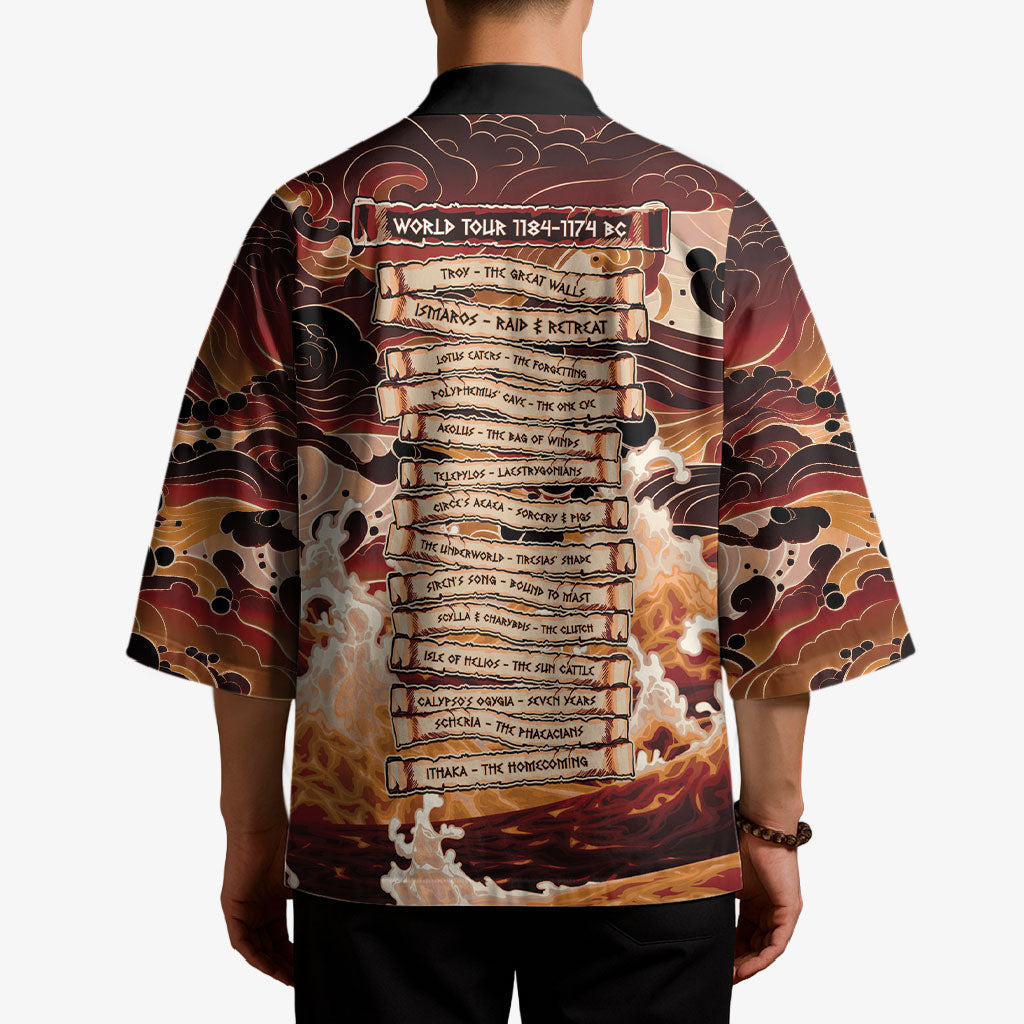 Odysseus World Tour Kimono Ancient Greek Mythology