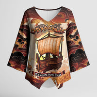 Odysseus World Tour Kimono Sleeve Blouse Ancient Greek Mythology