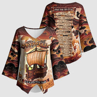 Odysseus World Tour Kimono Sleeve Blouse Ancient Greek Mythology