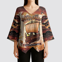 Odysseus World Tour Kimono Sleeve Blouse Ancient Greek Mythology