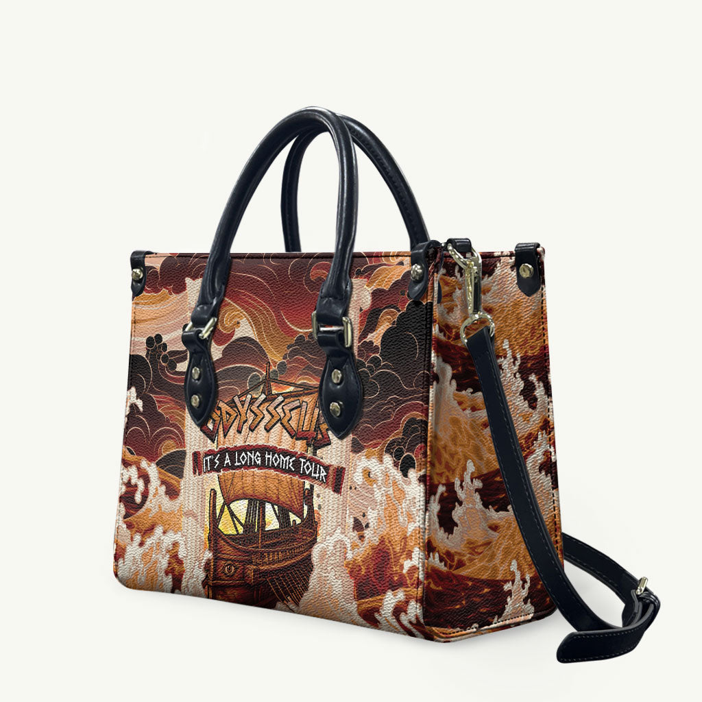 Odysseus World Tour Leather Bag Ancient Greek Mythology
