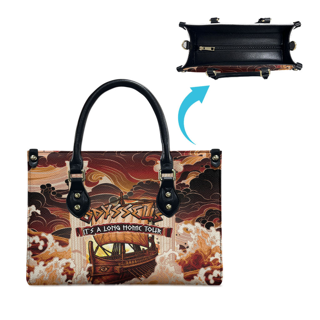 Odysseus World Tour Leather Bag Ancient Greek Mythology