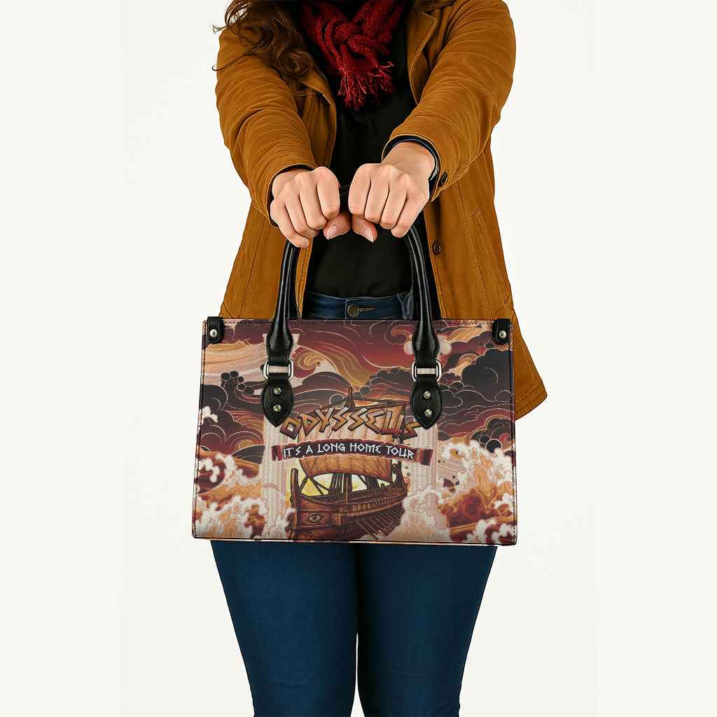 Odysseus World Tour Leather Bag Ancient Greek Mythology