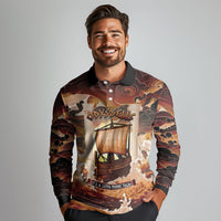 Odysseus World Tour Long Sleeve Polo Shirt Ancient Greek Mythology