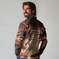 Odysseus World Tour Long Sleeve Polo Shirt Ancient Greek Mythology