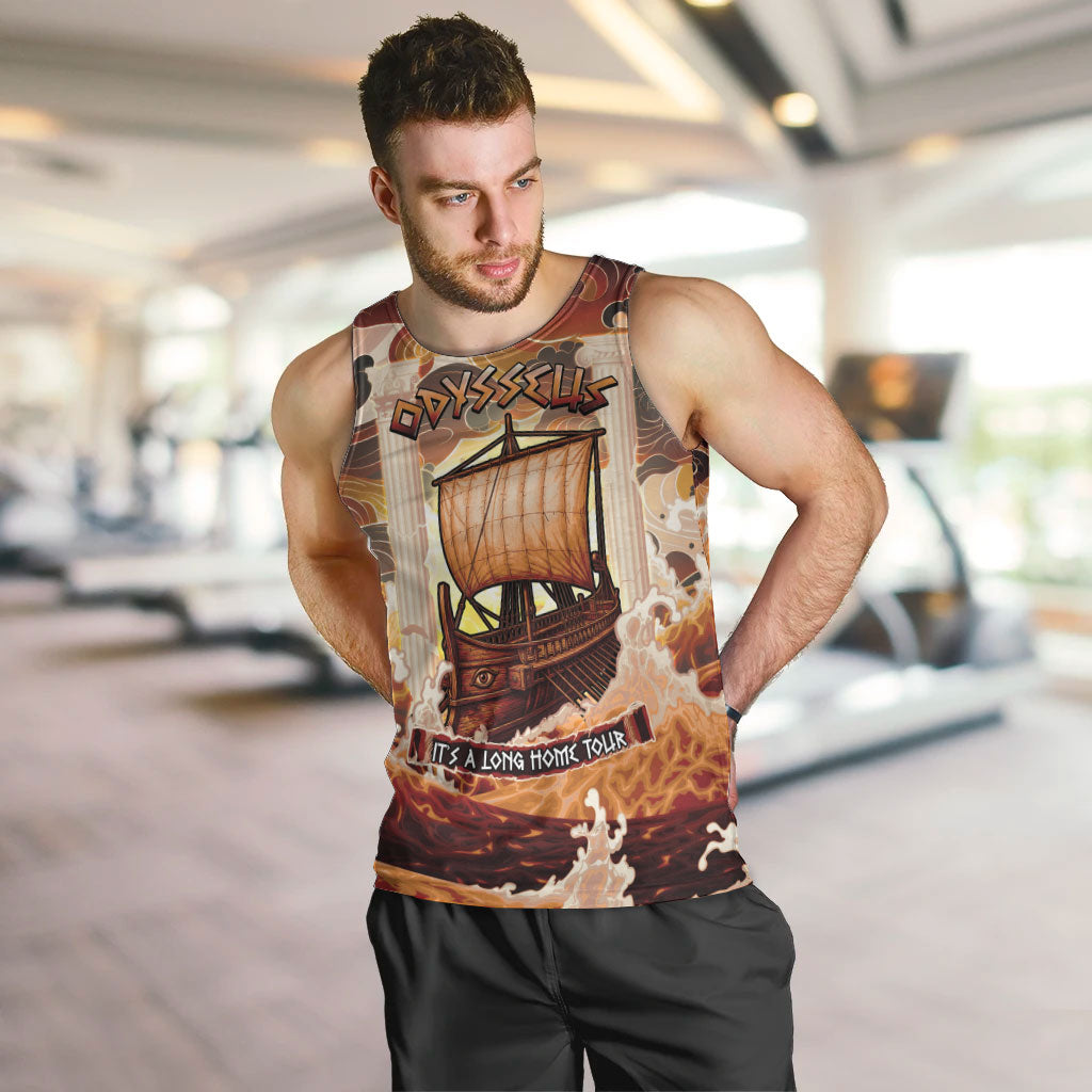 Odysseus World Tour Men Tank Top Ancient Greek Mythology