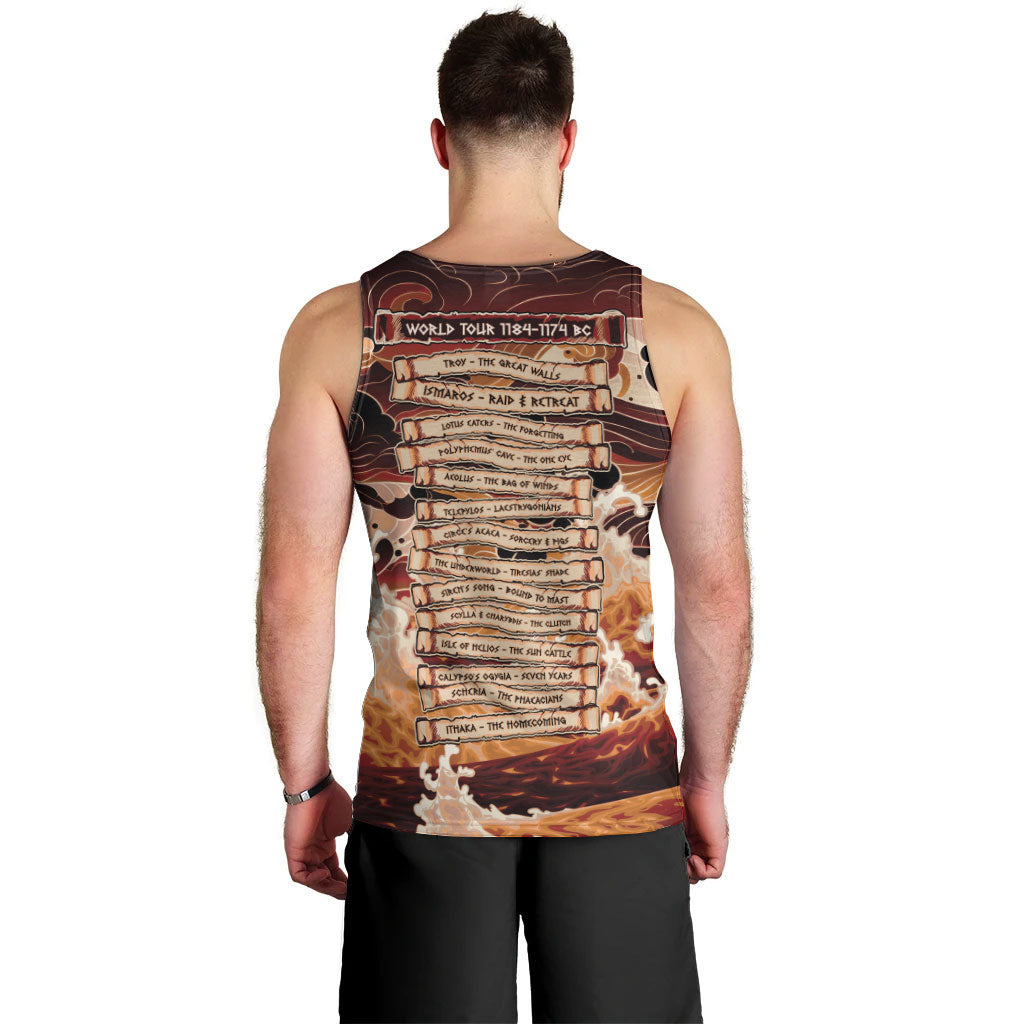 Odysseus World Tour Men Tank Top Ancient Greek Mythology