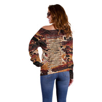 Odysseus World Tour Off Shoulder Sweater Ancient Greek Mythology