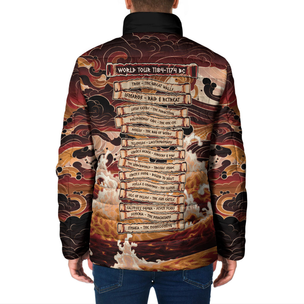 Odysseus World Tour Padded Jacket Ancient Greek Mythology