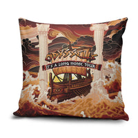 Odysseus World Tour Pillow Cover Ancient Greek Mythology