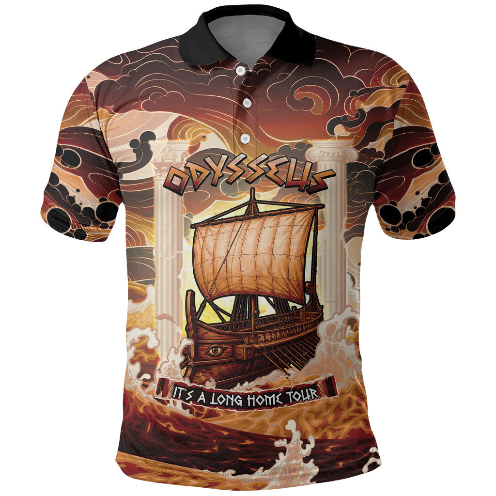 Odysseus World Tour Polo Shirt Ancient Greek Mythology