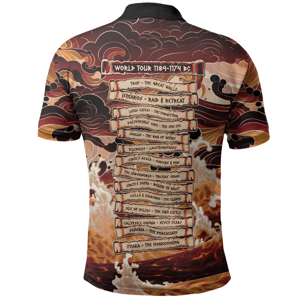 Odysseus World Tour Polo Shirt Ancient Greek Mythology