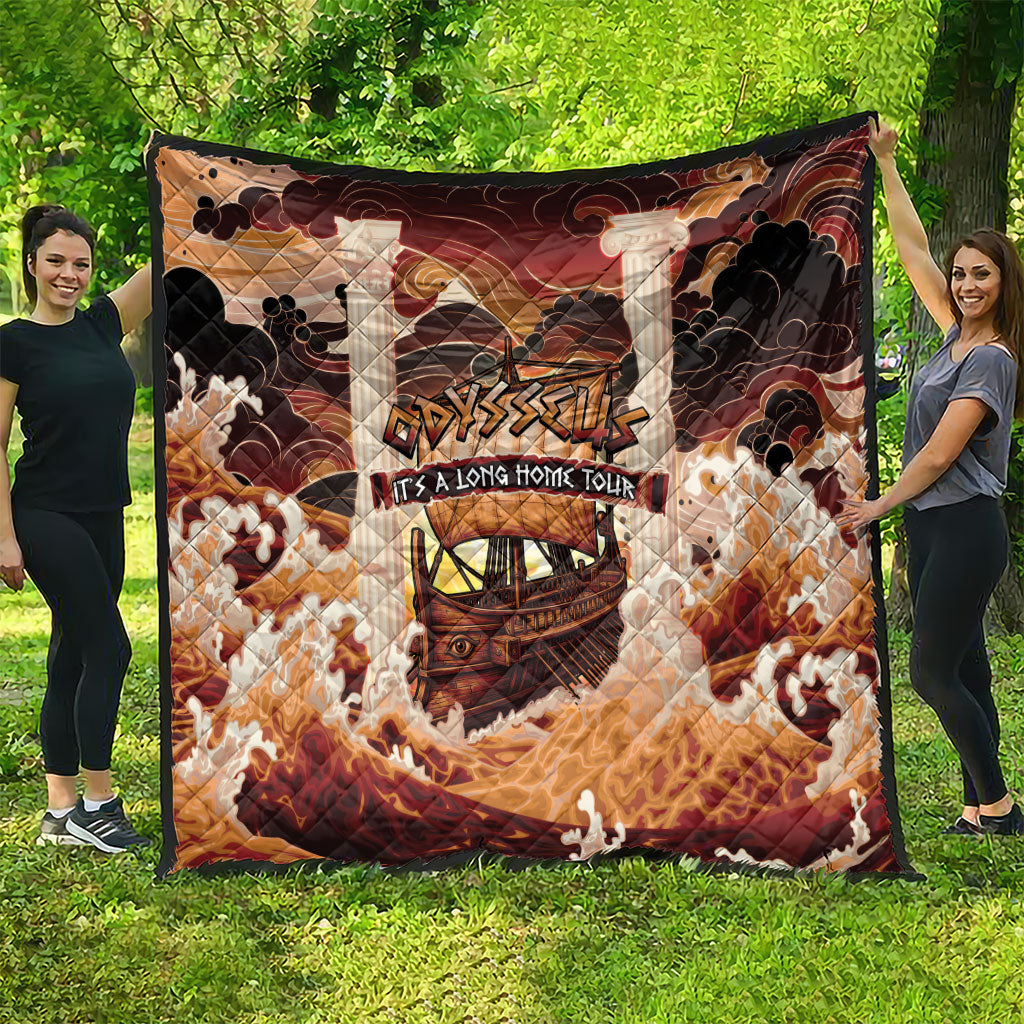 Odysseus World Tour Quilt Ancient Greek Mythology