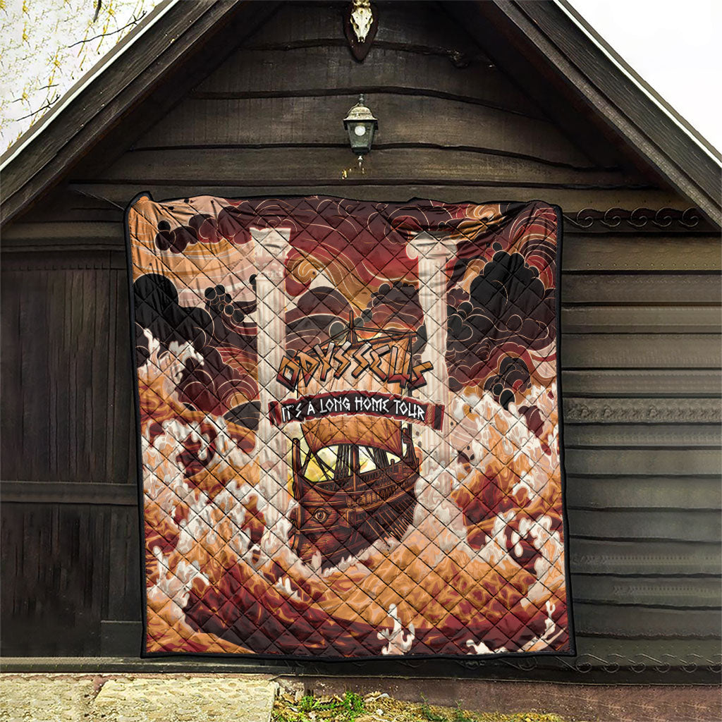 Odysseus World Tour Quilt Ancient Greek Mythology