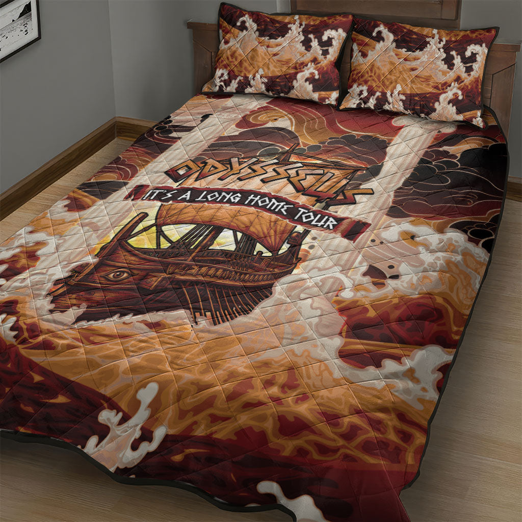 Odysseus World Tour Quilt Bed Set Ancient Greek Mythology
