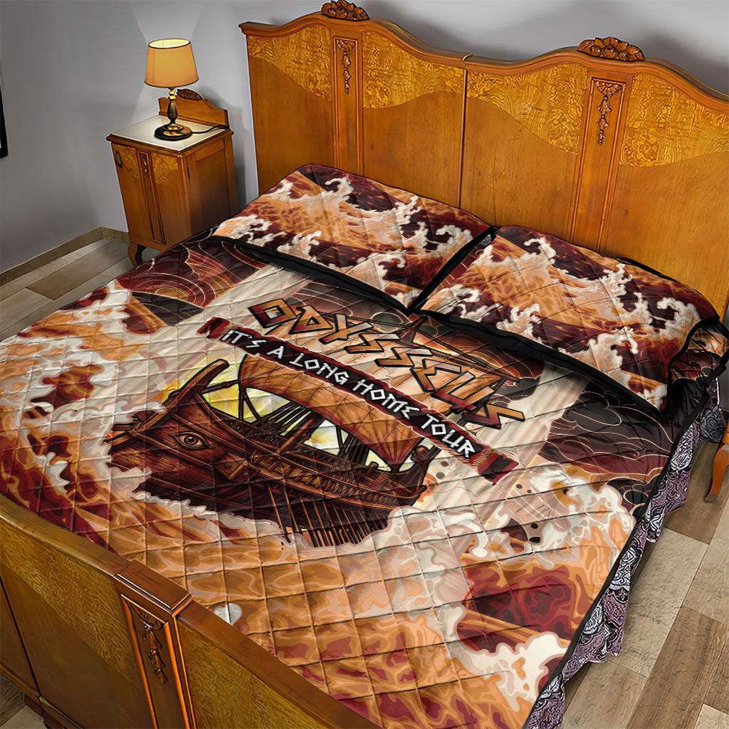 Odysseus World Tour Quilt Bed Set Ancient Greek Mythology