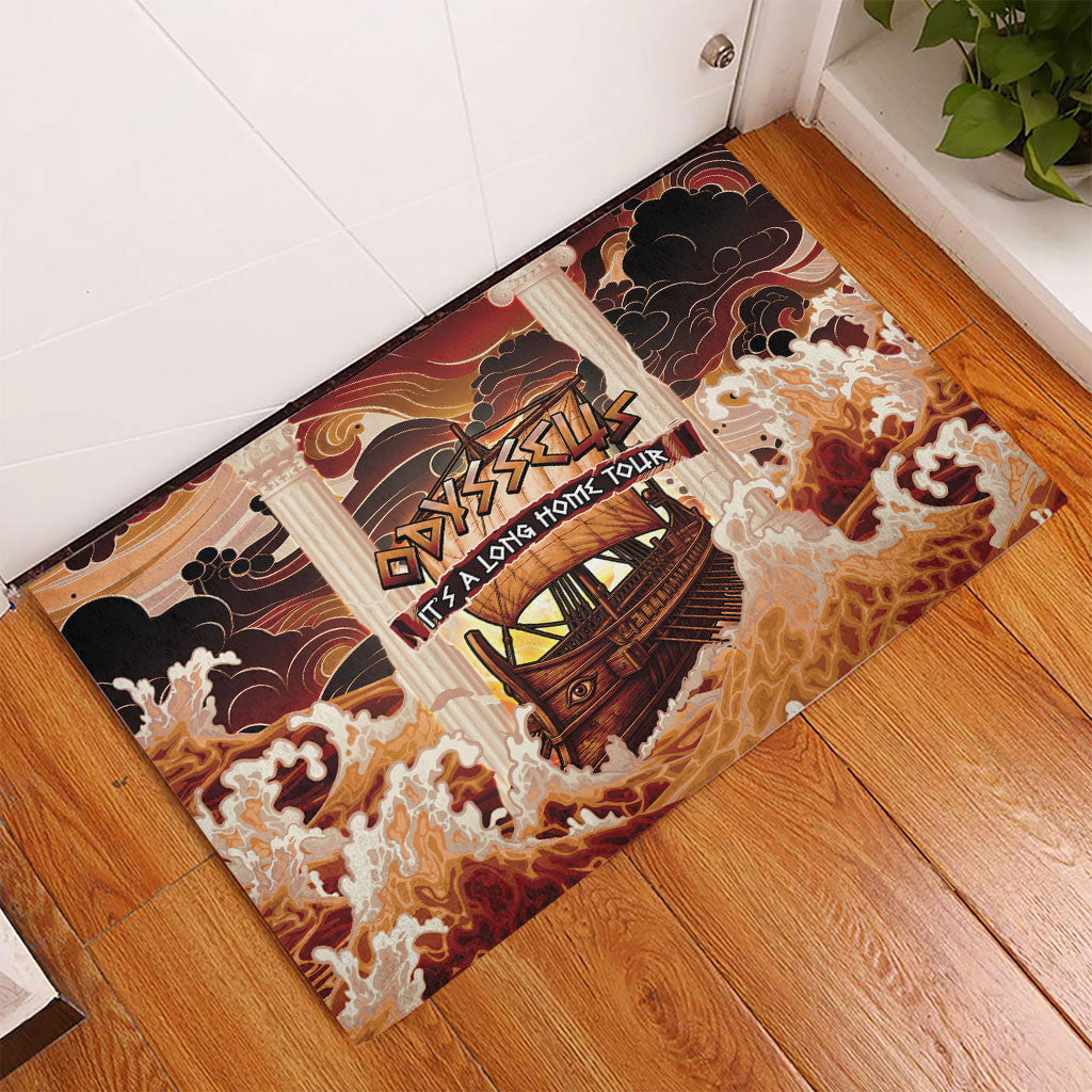 Odysseus World Tour Rubber Doormat Ancient Greek Mythology