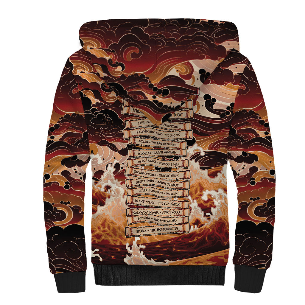 Odysseus World Tour Sherpa Hoodie Ancient Greek Mythology