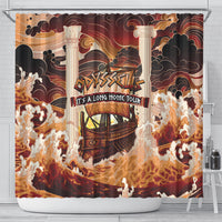 Odysseus World Tour Shower Curtain Ancient Greek Mythology