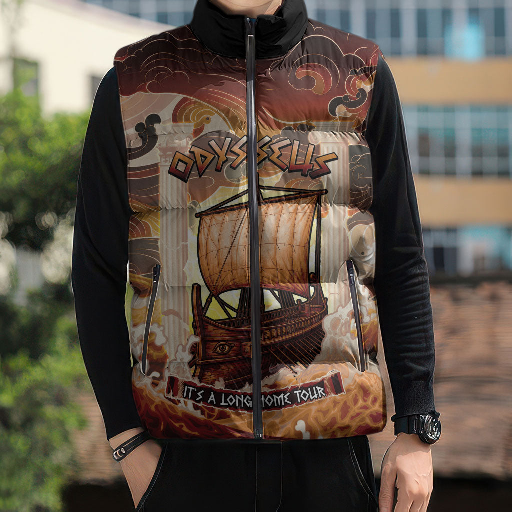 Odysseus World Tour Sleeveless Puffer Jacket Ancient Greek Mythology