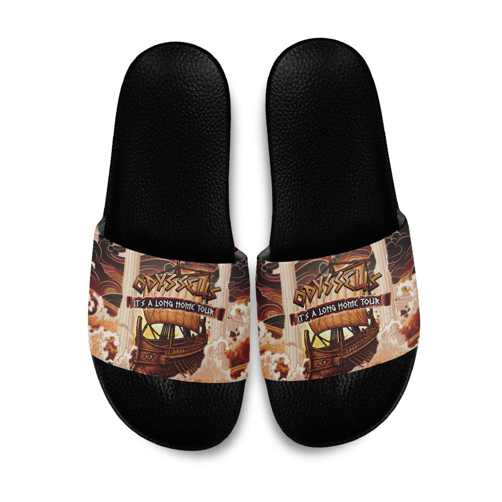 Odysseus World Tour Slide Sandals Ancient Greek Mythology