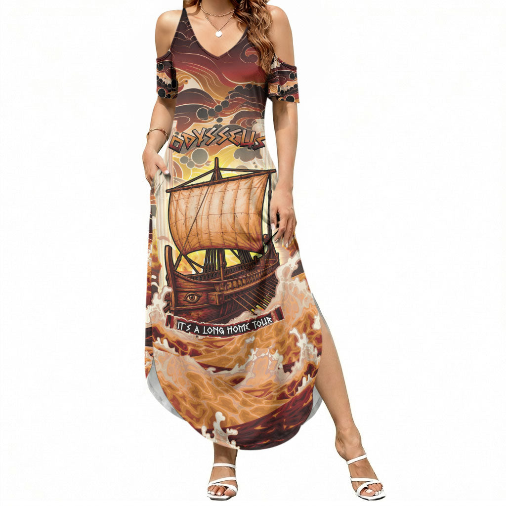 Odysseus World Tour Summer Maxi Dress Ancient Greek Mythology