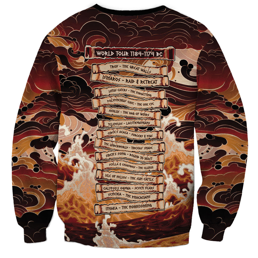 Odysseus World Tour Sweatshirt Ancient Greek Mythology